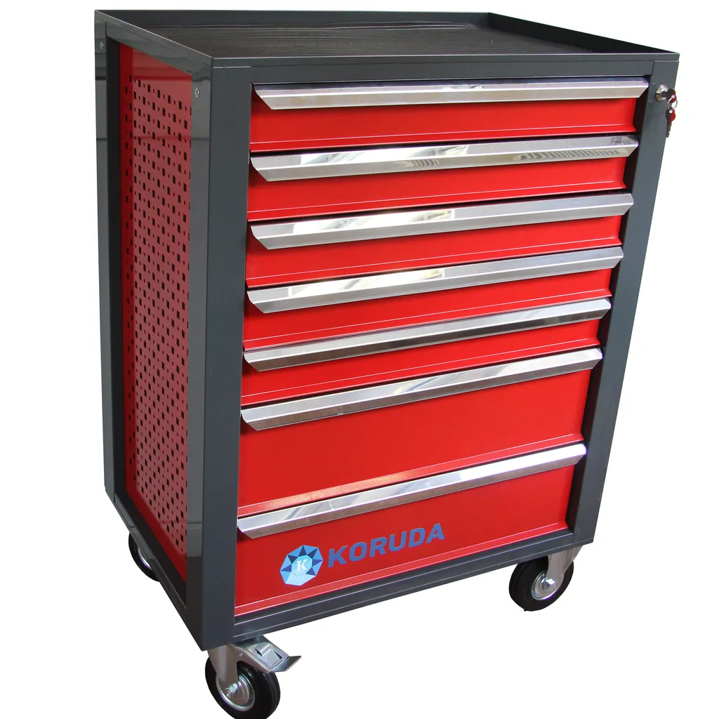 Тележка инструментальная 7 секций красная Pro KORUDA купить
