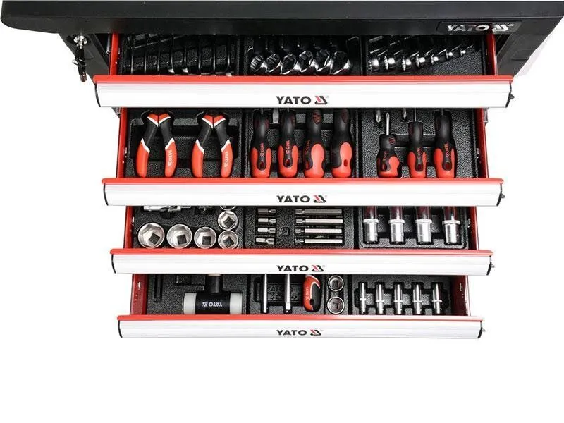 Тележка инструментальная с инструментом 177 пр. Yato YT-55300 купить