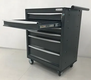 Тележка инструментальная Rossvik T06-7016, 6 выдвижных ящиков, ц/замок, 670*450*930hмм фото товара COMPASS MARKET Тележка инструментальная Rossvik T06-7016, 6 выдвижных ящиков, ц/замок, 670*450*930hмм купить