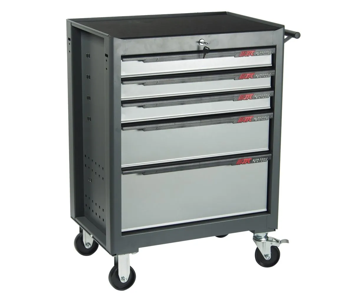 Тележка инструментальная 5 секций серая на колесах JTC купить