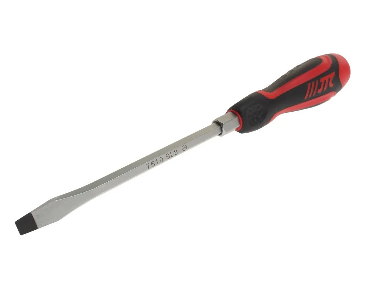 Отвертка шлицевая SL 8.0х150мм усиленная со сквозным стержнем (сталь Cr-Mo) JTC купить
