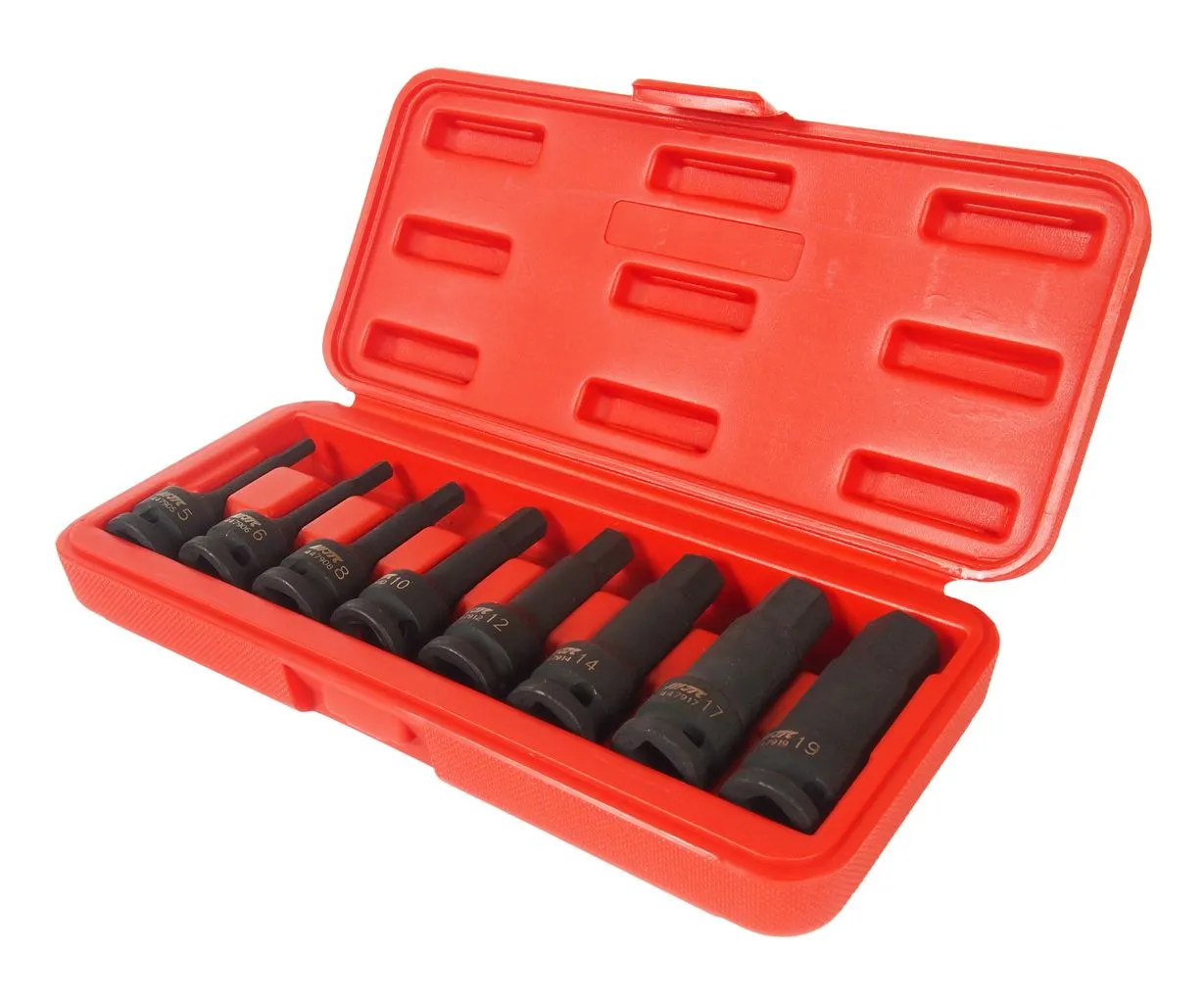Набор бит-головок 1/2" HEX H5-19ммх78мм ударных 8 предметов в кейсе JTC купить