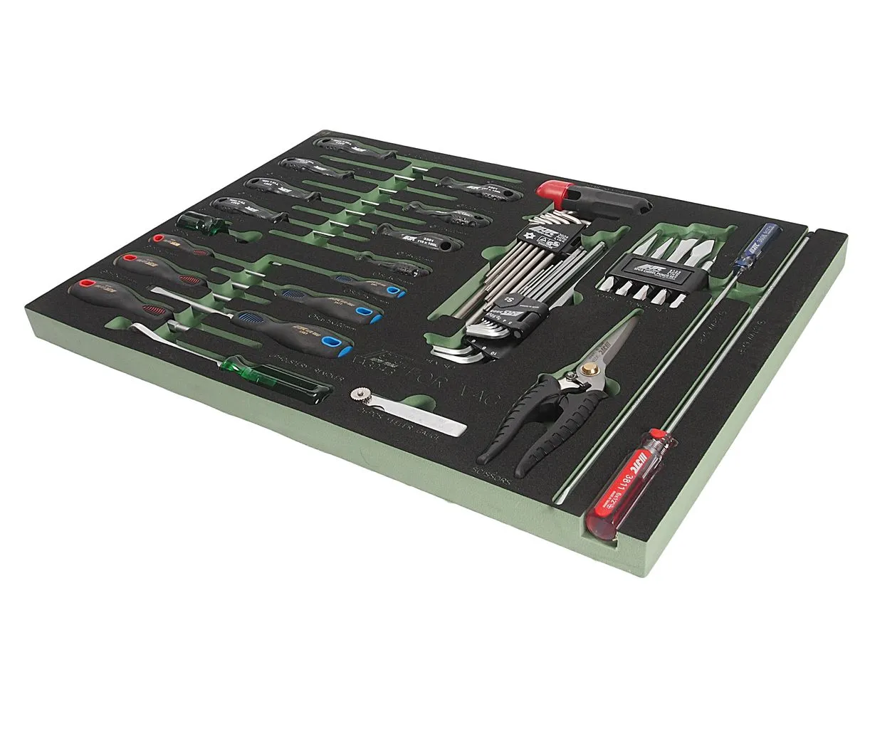 Набор инструментов 43 предмета слесарно-монтажный (VAG) в ложементе JTC купить