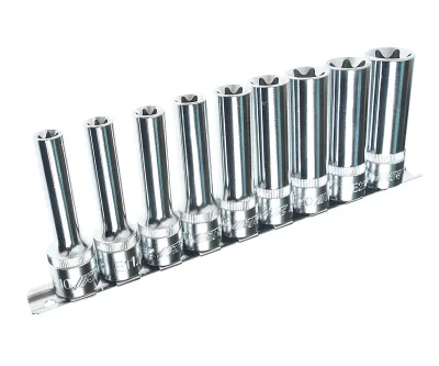 Набор головок торцевых 1/2" TORX Е10-Е24 удлиненных 9 предметов JTC