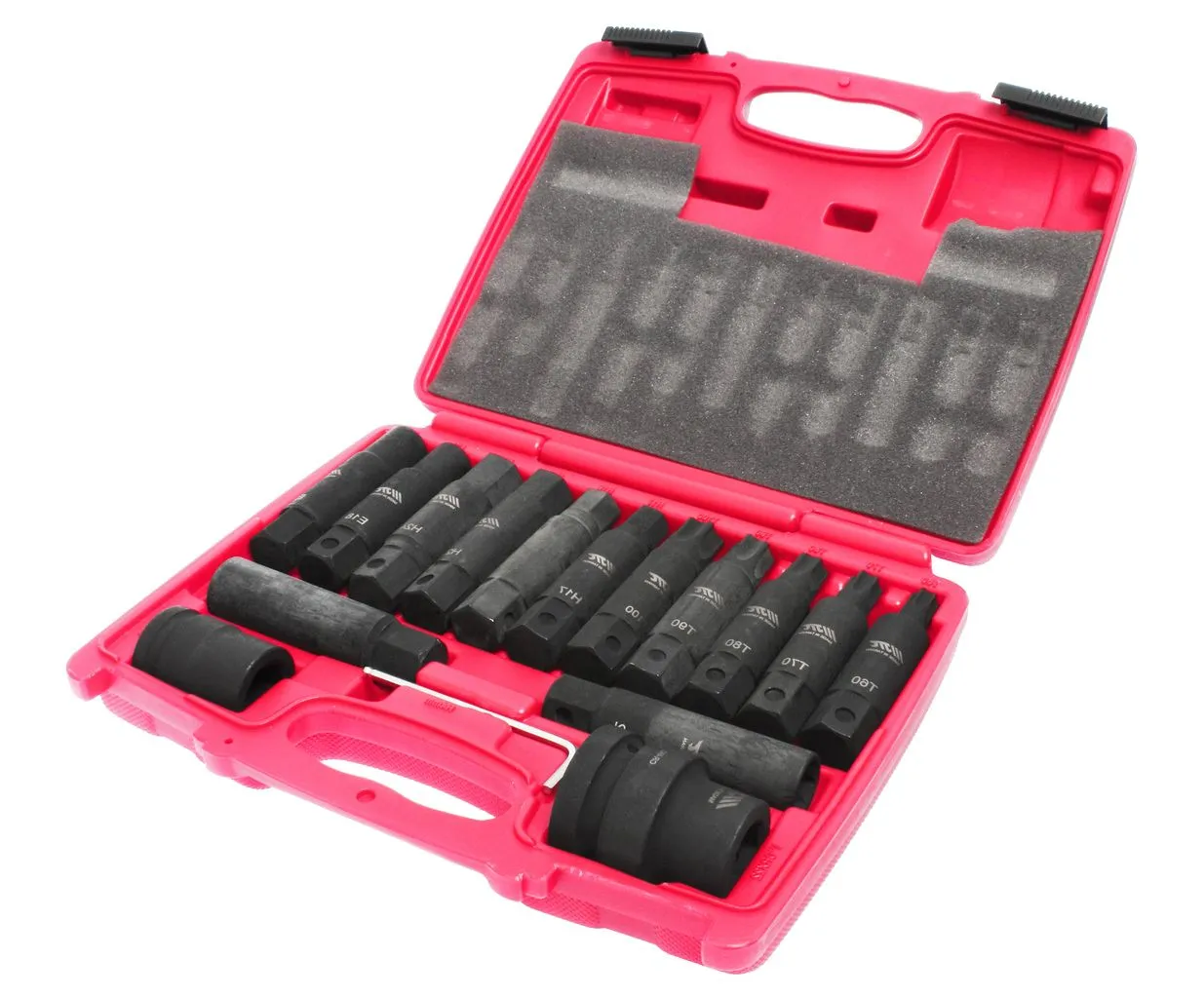 Набор бит 3/4" SPLINE Е18-24, TORX Т60-100, HEX Н17-24 ударных с держат. 3/4", 1" 107мм 16 пр. JTC купить