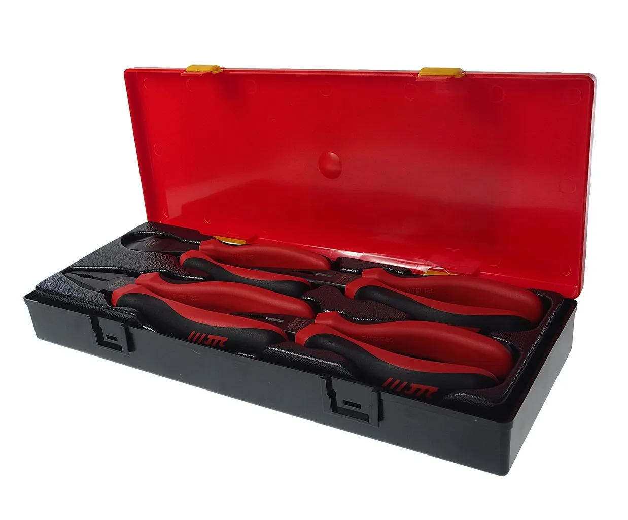 Набор инструментов губцевых 4 предмета (тонкогубцы, пассатижи, бокорезы) в кейсе JTC купить