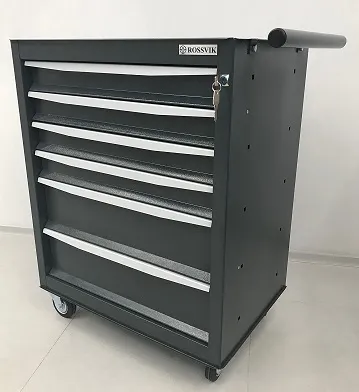 Тележка инструментальная Rossvik T06-7016, 6 выдвижных ящиков, ц/замок, 670*450*930hмм фото товара COMPASS MARKET Тележка инструментальная Rossvik T06-7016, 6 выдвижных ящиков, ц/замок, 670*450*930hмм купить