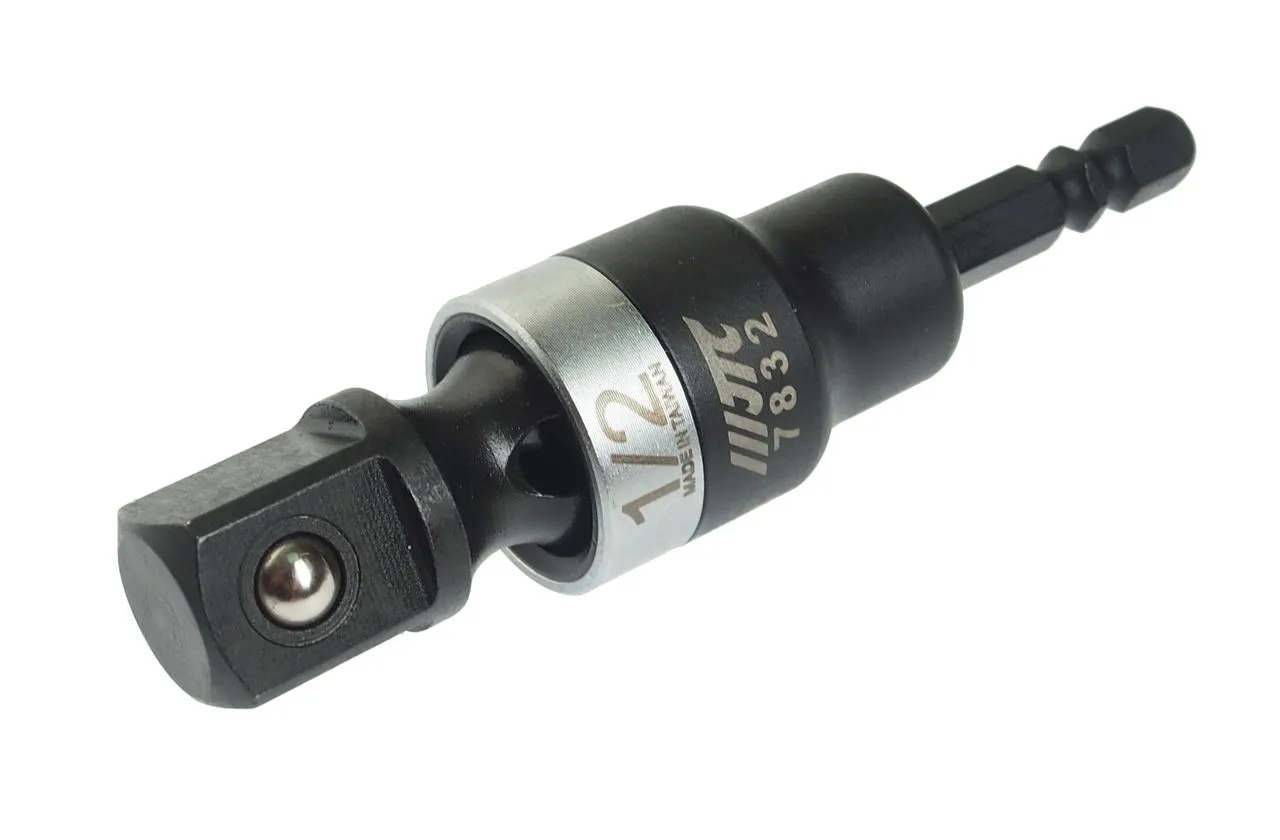 Адаптер 1/4"х1/2" карданный под шуруповерт JTC купить
