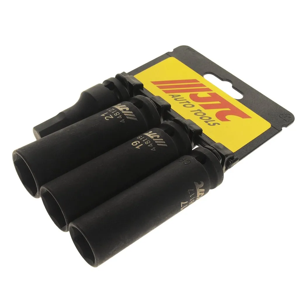 Набор головок торцевых 1/2" ударных тонкостенных глубоких 4 предмета JTC купить