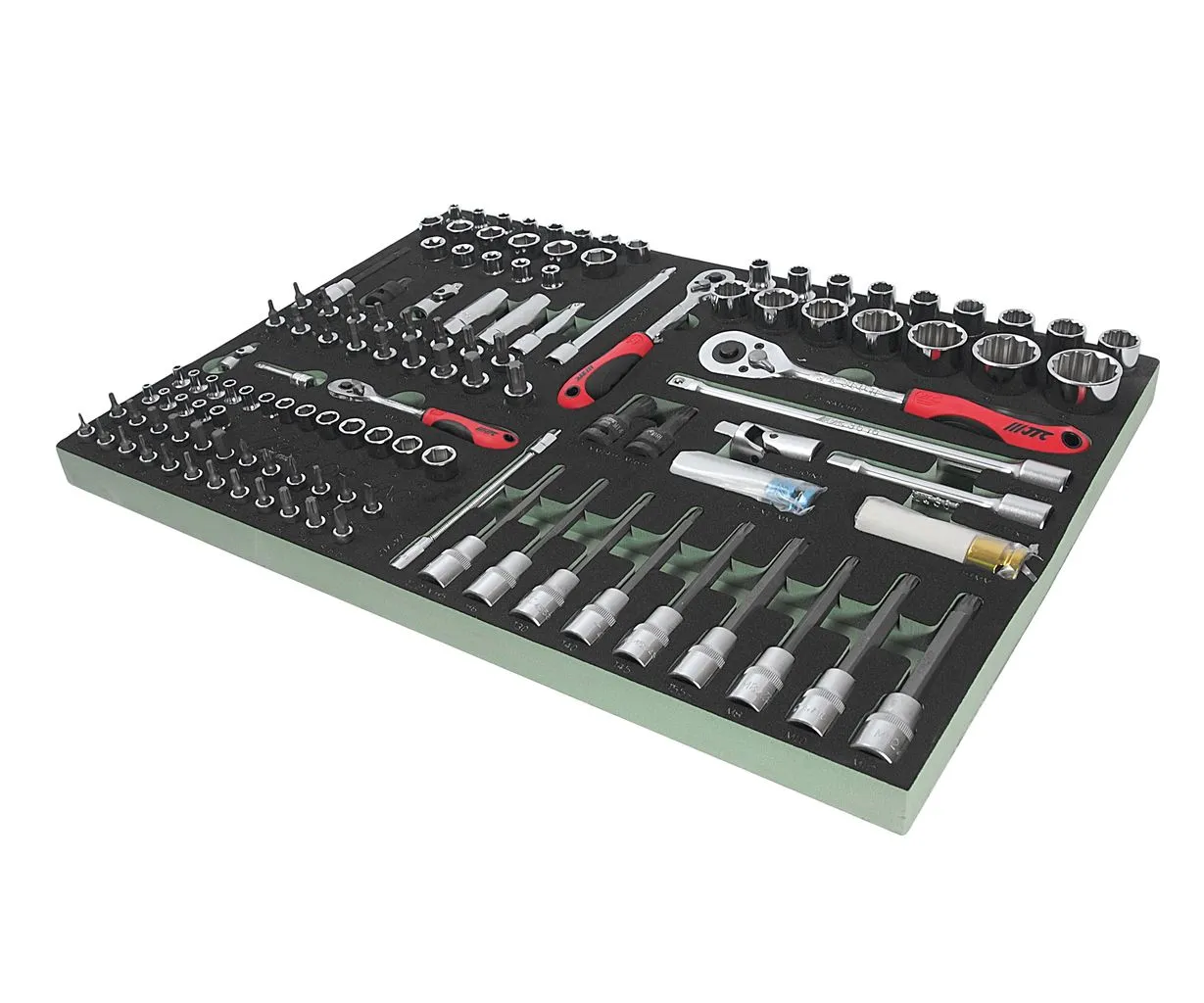 Набор инструментов 123 предмета слесарно-монтажный (VAG) в ложементе JTC купить