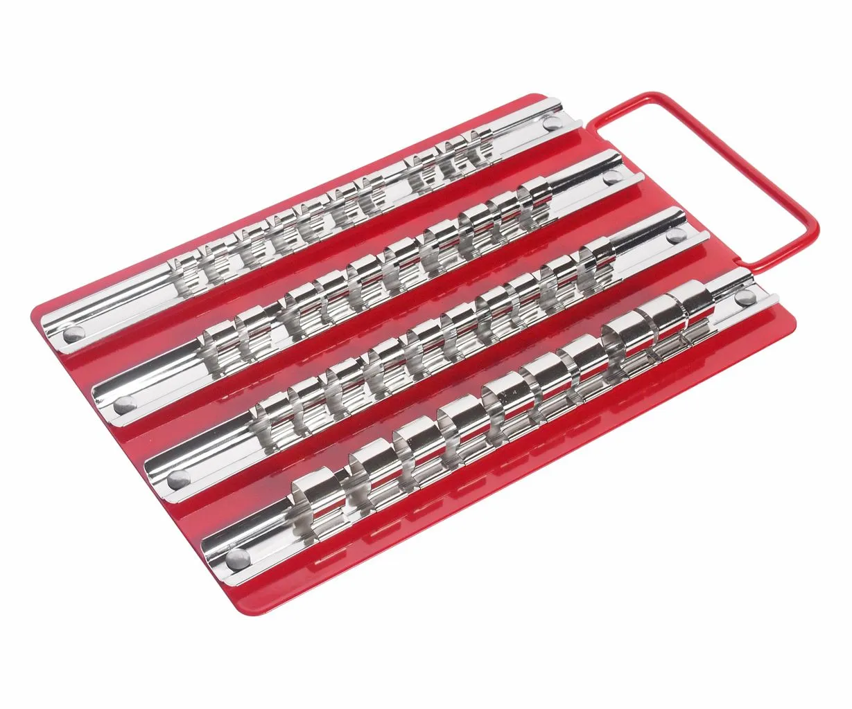 Лоток с реечными держателями головок (1/4"х10шт., 3/8х20шт., 1/2"х10шт.) 250х150мм JTC купить