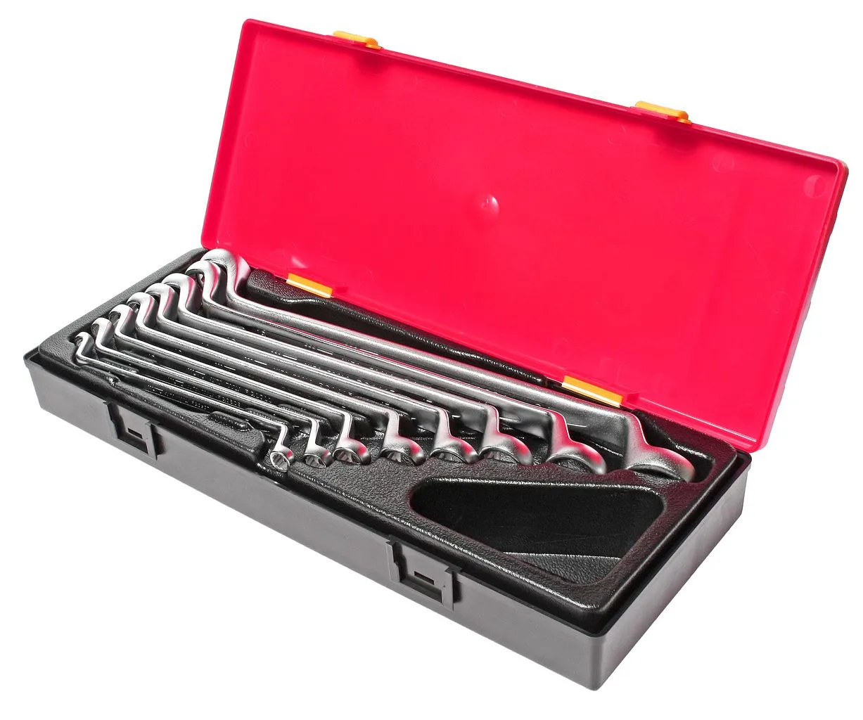 Набор ключей накидных 6-24мм 75град. 8 предметов в кейсе JTC купить