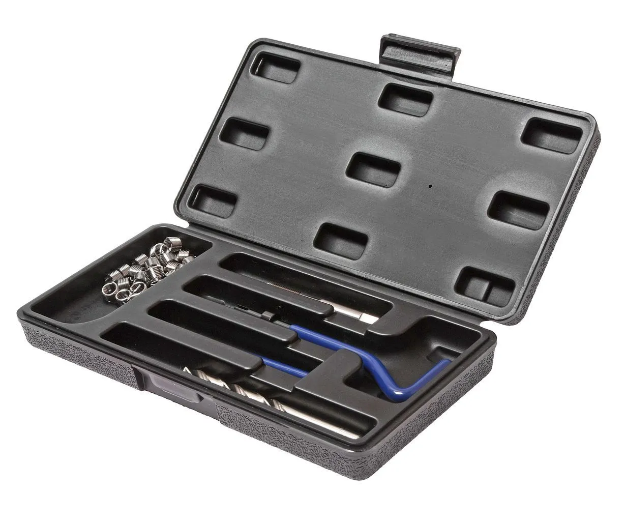 Набор инструментов для восстановления резьбы (вставки М14х1.25, L=12.4мм, 5шт.) 9 предметов JTC купить